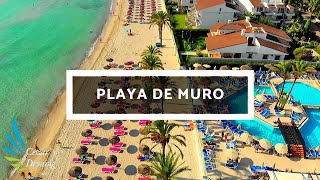 Playa de Muro  Hotel Condesa de la Bahia  Mallorca  Spain  4k Drone [upl. by Franchot]