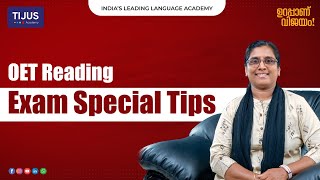 OET Reading Exam Special Tips [upl. by Eivad819]