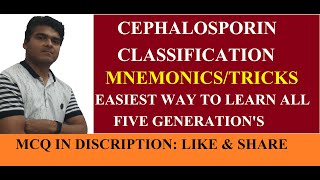 Cephalosporin Classification Mnemonics  Cephalosporin Pharmacology GPAT  NEET PG  Nursing EXAM [upl. by Eidnam]