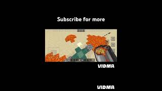 Minecraft water and lava trick waitforendminecraftviralshortshortfeed [upl. by Lahpos32]