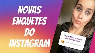 COMO FAZER VOTAÇÃO NA HISTÓRIA DO INSTAGRAM ENQUETE [upl. by Rashidi]