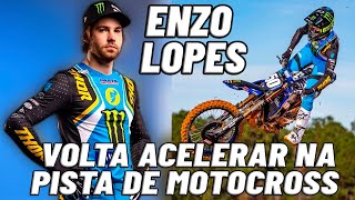 Enzo Lopes Volta Acelerar Forte na Pista de Motocross quotTem Dado para se Divertirquot Diz Enzo Lopes [upl. by Lennard]