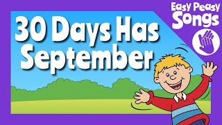 📆 30 Days Has September  learn or teach Days in the months song  the calendar song 📅 [upl. by Ynattir821]