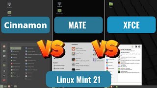 Linux MInt 21 Cinnamon vs MATE vs XFCE RAM Consumption [upl. by Perkoff187]