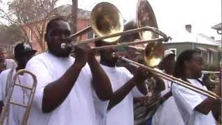 Ladies Pigeon Town Steppers Easter Second Line wTBC Brass Band [upl. by Ollayos823]