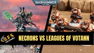 Leagues of Votann vs Necrons Warhammer 40k Battle Report 10th Edition [upl. by Ekim]