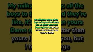 Milkshake  Kelis lyrics shorts youtubeshorts lyrics viral tiktokviral tiktok [upl. by Nodnas]