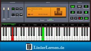 Juli  Elektrisches Gefühl  Klavier lernen  Musiknoten  Akkorde [upl. by Hedveh898]