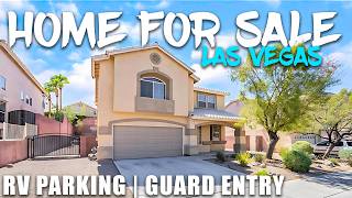 Las Vegas Home for Sale  THE Most Affordable GUARD Gate Community  89002  RV  Downstairs Bed [upl. by Tiraj431]