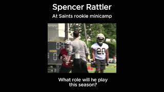 Saints QB Spencer Rattler in action at rookie minicamp [upl. by Eilitan]