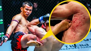 How Many Kicks Can You Take From NongO ⁉️ Muay Thai Fight Highlight [upl. by Bikales]