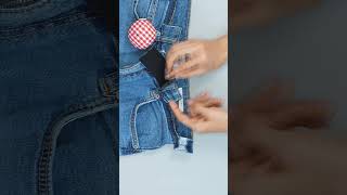 Best trick to upsize jeans in 10 minutes Miarti 🧵✂️ [upl. by Neelhtak]