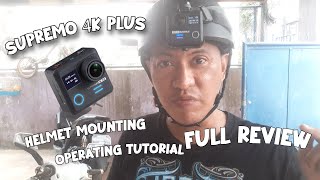 SUPREMO 4K PLUS Action Camera Video Test Review How to Mount Tutorial [upl. by Arannahs]