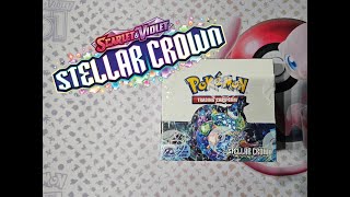 Opening a Booster Box of Pokemon Stellar Crown Part 1 [upl. by Druci]