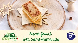 Recette bébé  Biscuit fourré à la crème d’amandes [upl. by Dulcia856]