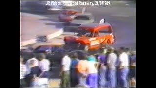 Ringwood Raceway Banger Racing Vintage Footage  1989 JR Videos [upl. by Alla]