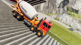 BeamNG Drive  Is There No Car That Can Go Up The Stairs [upl. by Deste]