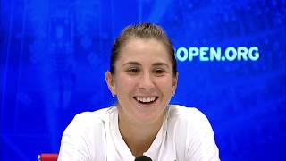 Belinda Bencic quotAndreescu played the big points better than mequot  US Open 2019 SF Press Conference [upl. by Neelyaj]