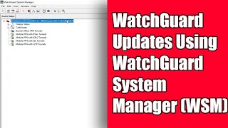 How to Update WatchGuard Firebox Firmware using WatchGuard System Manager WSM [upl. by Nosac392]