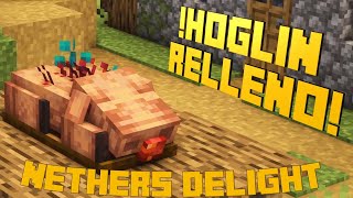 ¡Hoglin Relleno  Nether´s Delight 1165  Mod Review [upl. by Ydahs146]