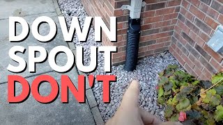 How Far Should You Bury Downspouts From the House The Jury is In [upl. by Ethelin]