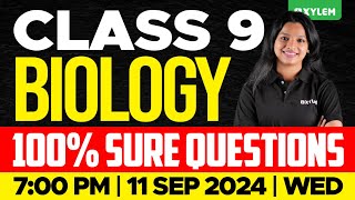 Class 9 Biology  Onam Exam  100 Sure Questions  Xylem Class 9 [upl. by Marlowe]