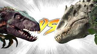 Indominus Rex vs Indoraptor amp Scorpius Rex  BATTLE OF THE HYBRIDS [upl. by Nairad589]