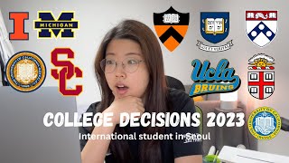 engkor College Decisions Reactions 2023 International student in Seoul I 외국인학교 고3 대학 발표 리액션 [upl. by Ping]