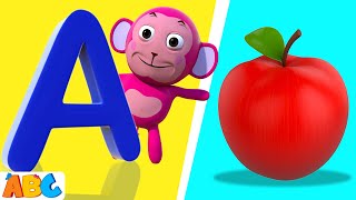 Learn ABC with Phonics Song For Children  Easy 3D Kids Songs  All Babies Channel [upl. by Os]