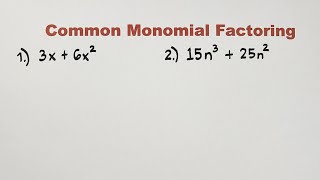 Common Monomial Factoring by Teacher Gon [upl. by Sammie621]