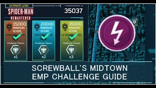 Screwball Midtown EMP Challenge Tokens Guide  Spider Man Remastered [upl. by Libnah738]