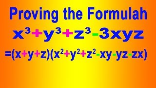 Algebric formulah  x3  y3 z3 3xyz  xyz x2y2 z2xyyzzx cbse board  mathematics [upl. by Launcelot309]