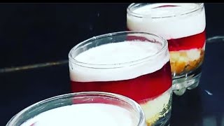 Custard Trifle  Glass Trifle Recipe  Jelly Custard Recipe  Short video [upl. by Blas]