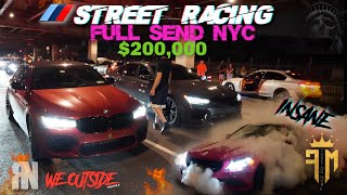 STREET RACING M5 F90 VS M5 F90 FOREIGNS TAKEOVER THE CITY G80 M3 GOES CRAZY FULL SEND MOVIE [upl. by Annaeerb]