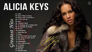 Alicia Keys Greatest Hits  Top 20 Alicia Keys Best Songs Playlist 2020 [upl. by Cottle]