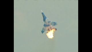 Авария Су30МК в Ле Бурже99  Su30MK crash at Paris Air Show [upl. by Terris]