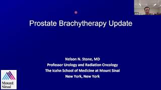 Prostate Brachytherapy  EMPIRE Urology Lecture Series [upl. by Ezalb663]