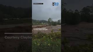 MASSIVE flood tears through Burnsville North Carolina [upl. by Acinimod]