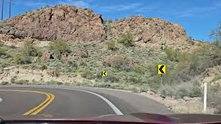 Drive up to quotTORTILLA FLATS FROM APACHE JUNCTION ARIZONA PT 1 [upl. by Cathee184]