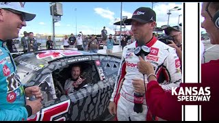 Denny Hamlin reacts to Kurt Buschs win Ive never had this kind of feeling [upl. by Nussbaum]