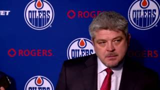 ARCHIVE  Oilers PostGame Interviews at Sabres [upl. by Gregor143]