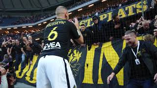 Milosevic drar igång AIKklacken AIK  Hammarby 10 [upl. by Hairu]