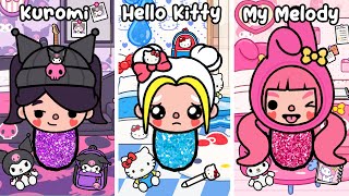 Hello Kitty My Melody and Kuromi Stories Compilation  Sad Story Toca Life World  Toca Boca [upl. by Nahtad]