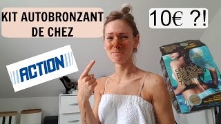 TEST DU KIT AUTOBRONZANT ACTION  VLOG 10 [upl. by Turley461]