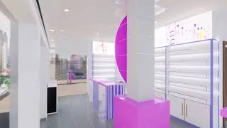 Cosmetics Shop Interior Design [upl. by Ailina]