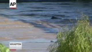 Colorado River rising as flooding moves downstream toward the Gulf of Mexico Wharton residents evac [upl. by Mckenzie803]