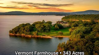 Vermont Farmhouse For Sale  343 Acres  Vermont Real Estate For Sale  Vermont Acreage Cabins [upl. by Yesdnyl]