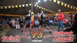 Fred Brophys Boxing  Mount Isa  Goliath vs Outback Assassin [upl. by Oeak]