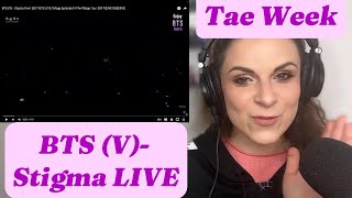 Reacting to BTS V Stigma Live [upl. by Elenaj]