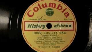 King Olivers Jazz Band  High Society Rag [upl. by Ysnap543]